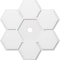 Ekena Millwork Daisy Architectural Grade PVC Ceiling Medallion, 38"OD x 3"ID x 13 1/4"C x 1"P, One-Piece CMP38DY-03000 - alternate 1